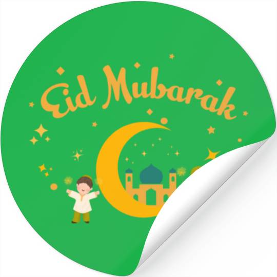 Happy Eid Mubarak for men women son and daughter Stickers