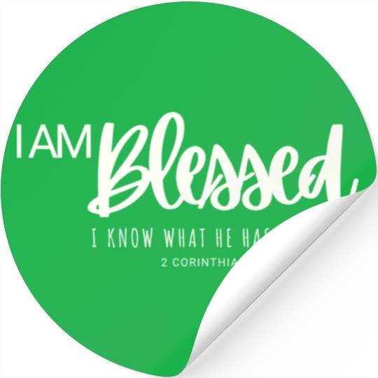 I Am Blessed Stickers