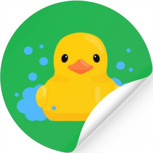 Duck Bubbles Stickers