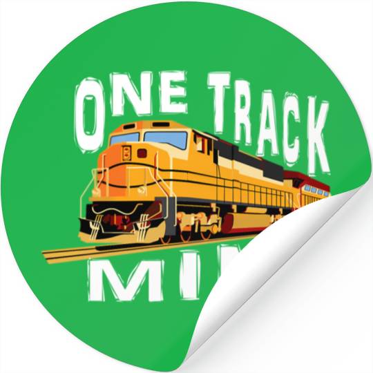 One Track Mind Train Engine Stickers