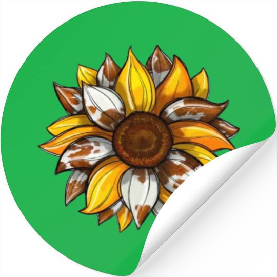 Flower Sunshine Leopard Stickers