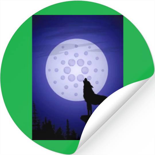 ada cryptocurrency-Crypto Wolf Stickers