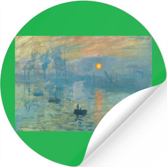 Bitcoin Coin-Crypto Painting Stickers