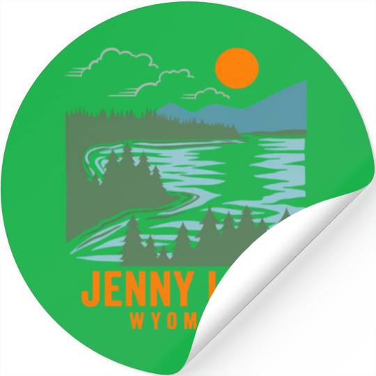 Jenny Lake Wyoming Stickers