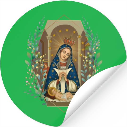 Our Lady Of Altagracia Virgen De Dominicana Stickers