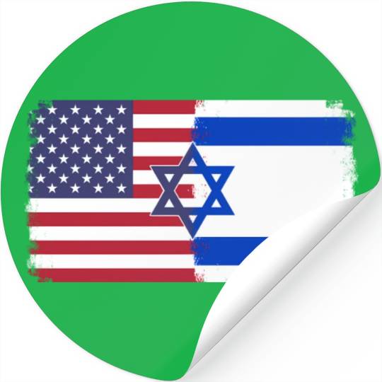 Israel Usa Flag Stickers