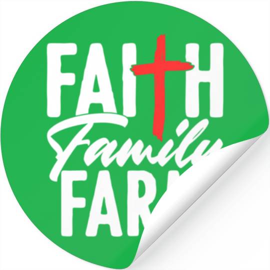 Farm Religious Christian Family Farmer Rancher Far Stickers