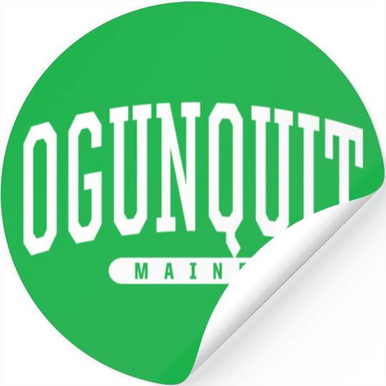 College Style Ogunquit Maine Stickers