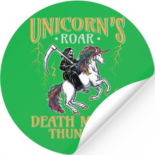 Goth Rock Satan Unicorn Festivals Death Metal Stickers