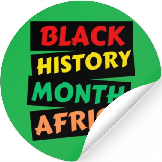 design Stickers Black History Month Africa