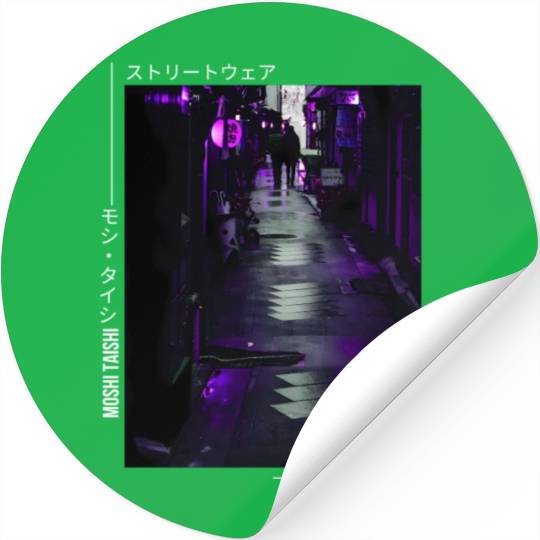 Japanese Cyberpunk Tokyo Streetwear Aesthetic Stickers