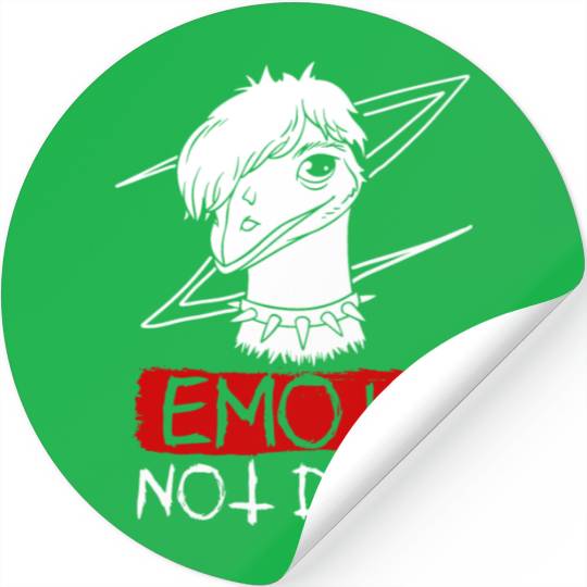 Emo Boy Emo Girl Emu Bird Emocore Punk Aesthetic Stickers