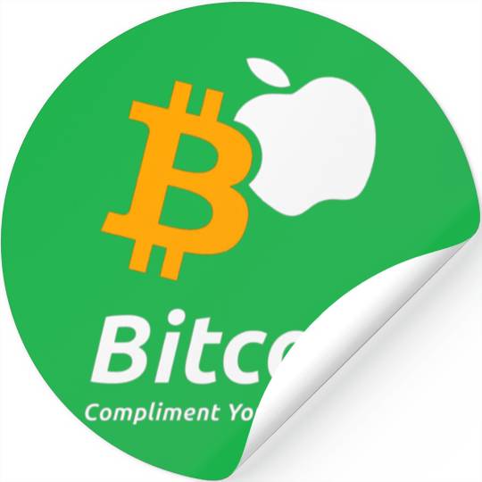 Bitcoin Coin-Compliment Your Computer Stickers