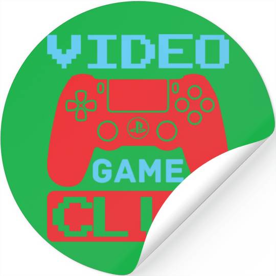 Video game club gamer Stickers