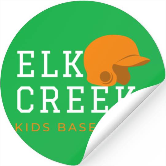 elk creek design - baseball Stickers