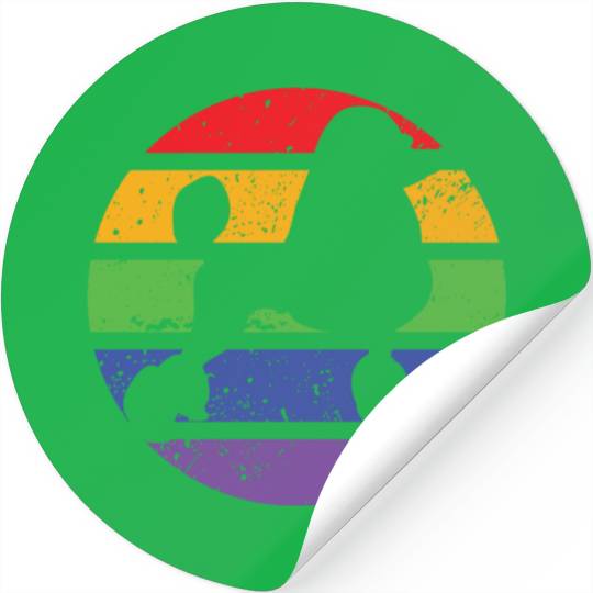 poodle proud proudle pride rainbow dog dogmonth Stickers