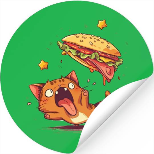 Cat and Taco A Perfectly Delicious Pair Stickers