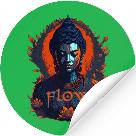 Flow buddha Stickers