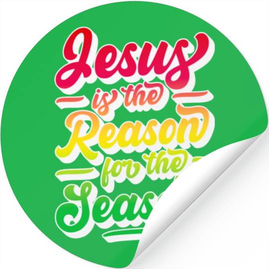 Jesus Is The Reason For The Season 12 Stickers