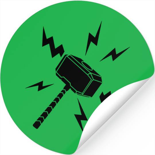 Lightning Thor hammer Stickers