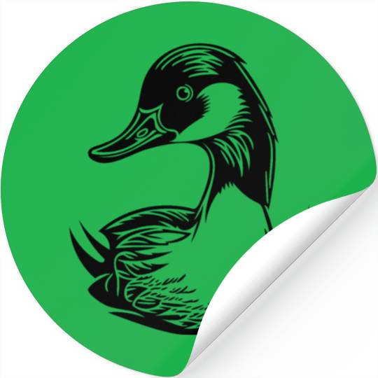 Duck Bird Nature Pond Stickers