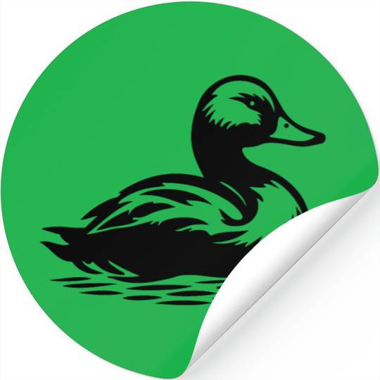 Duck Bird Nature Pond Stickers