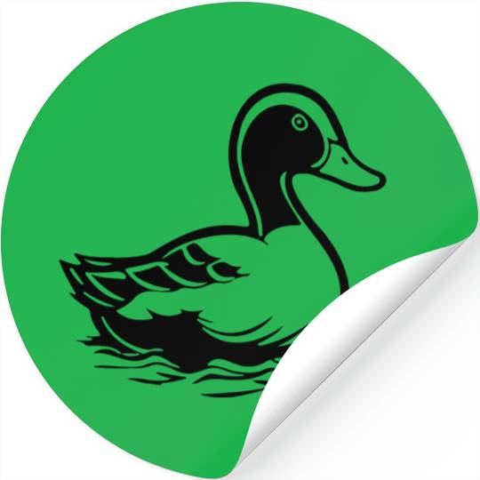 Duck Bird Nature Pond Stickers