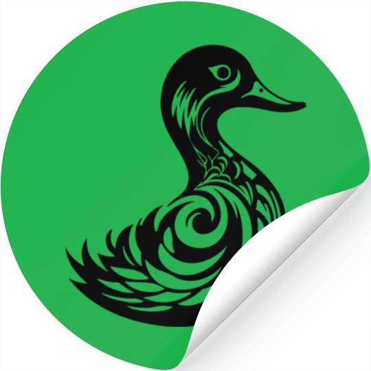 Duck Bird Nature Pond Stickers
