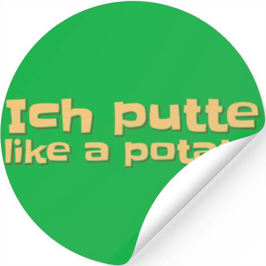 Potato Putt Golf Stickers