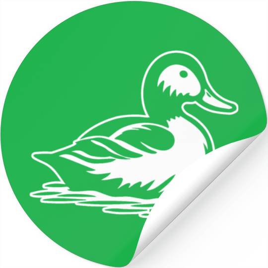 Duck Bird Nature Pond Stickers