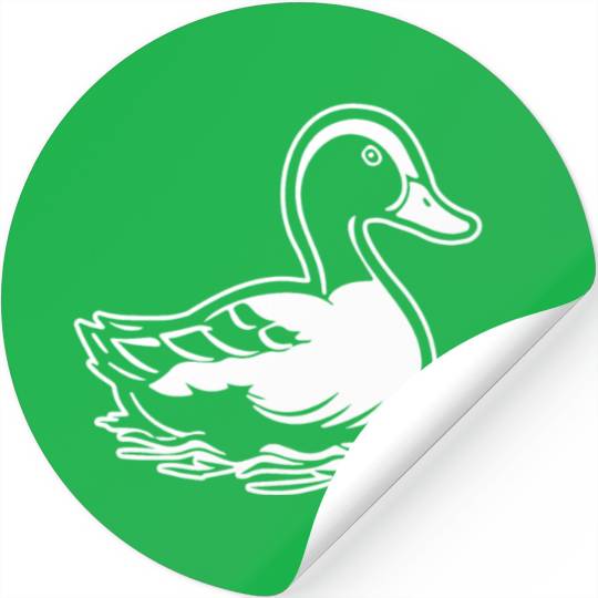 Duck Bird Nature Pond Stickers