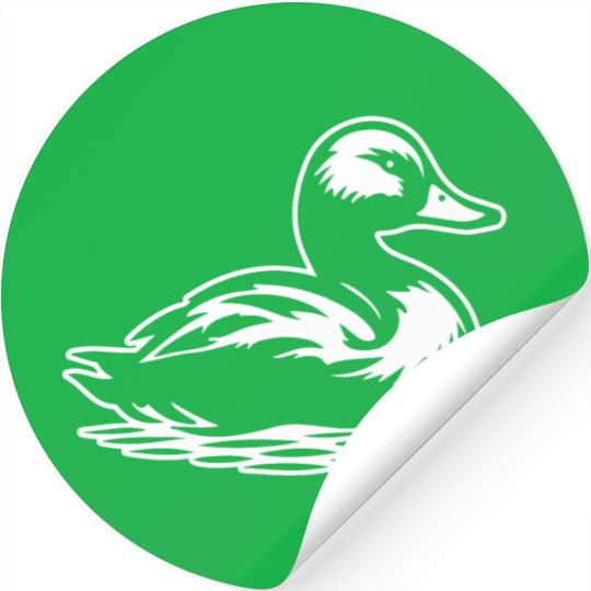 Duck Bird Nature Pond Stickers