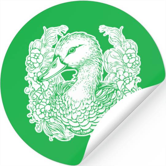 Duck Bird Nature Pond Stickers