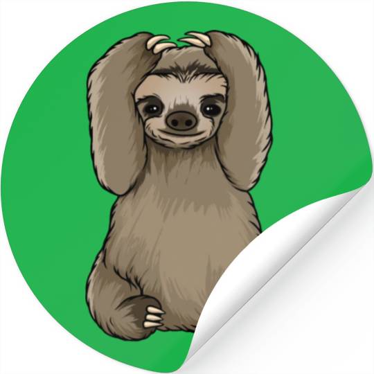 sloth omg what did i do Stickers