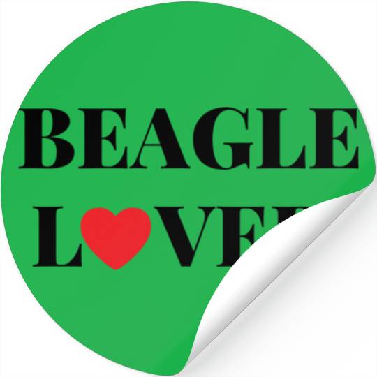 Beagle Lover hippie Stickers