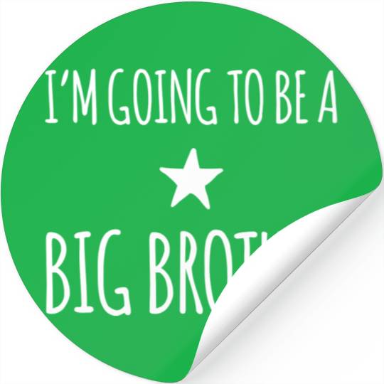 Im Going To Be A Big Brother summer humor red Stickers