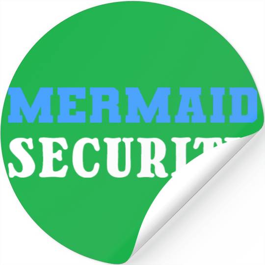 Mermaid Security Pool Attendant Gift Stickers