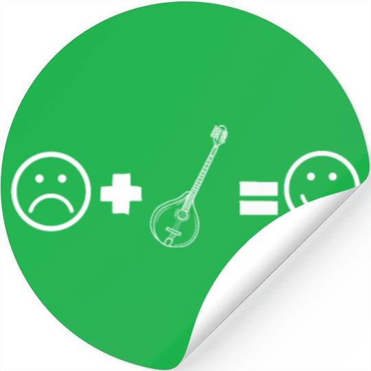 Irish Bouzouki Instrument Greek Stickers