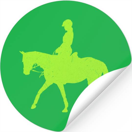 Equestrian Green Lizard Stickers