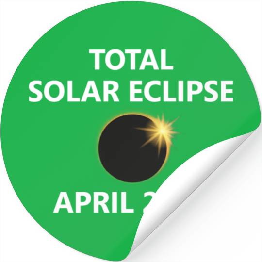 Solar Eclipse 2024 Kentucky Oklahoma Michigan City Stickers