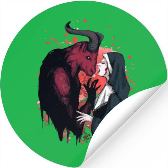 Forgive me father - possessed by devil Stickers