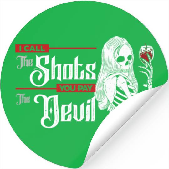 Order Shots & Pay Devil Stickers