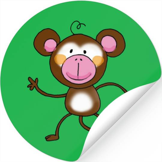 Cute Monkey Stickers