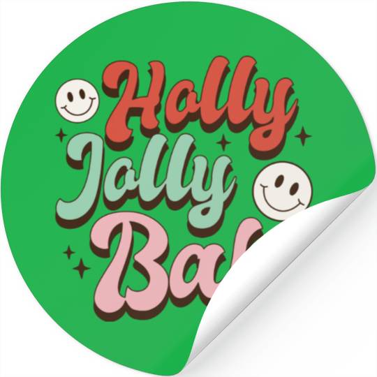 Holly Jolly Babe Stickers