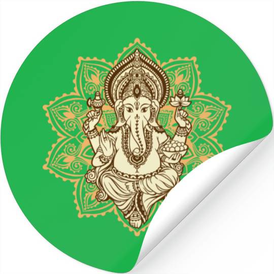 Ganesha Hindu God Hinduism Yoga India Bali Lover Stickers