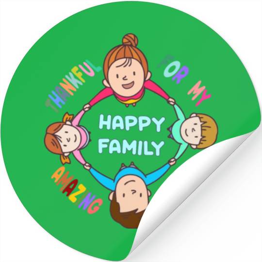 I Love My Family Stickers