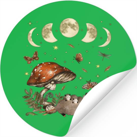 Possum Opossum Lover Owner Cottagecore Goblincore Stickers