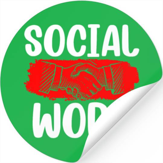Social Work Job Worker Graduation Stickers