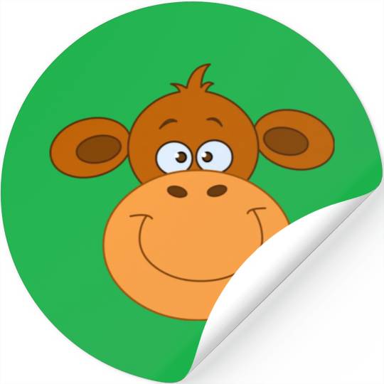 Monkey Face Stickers
