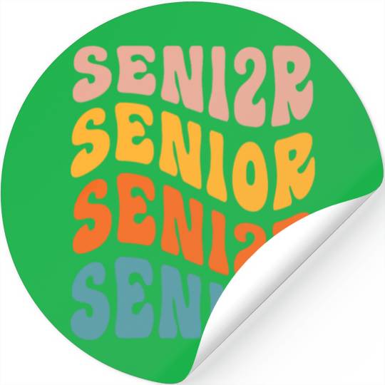 Retro Senior 2026 Graduation Class Of 2026 Back Stickers